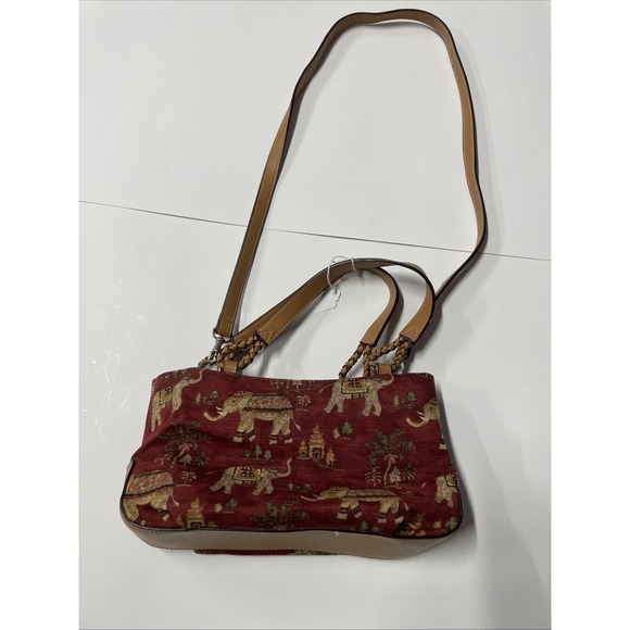 RELIC BY FOSSIL INDIA ELEPHANT PRINT SMALL HANDBAG PURSE Crossbody Or Handles - Picture 2 of 7